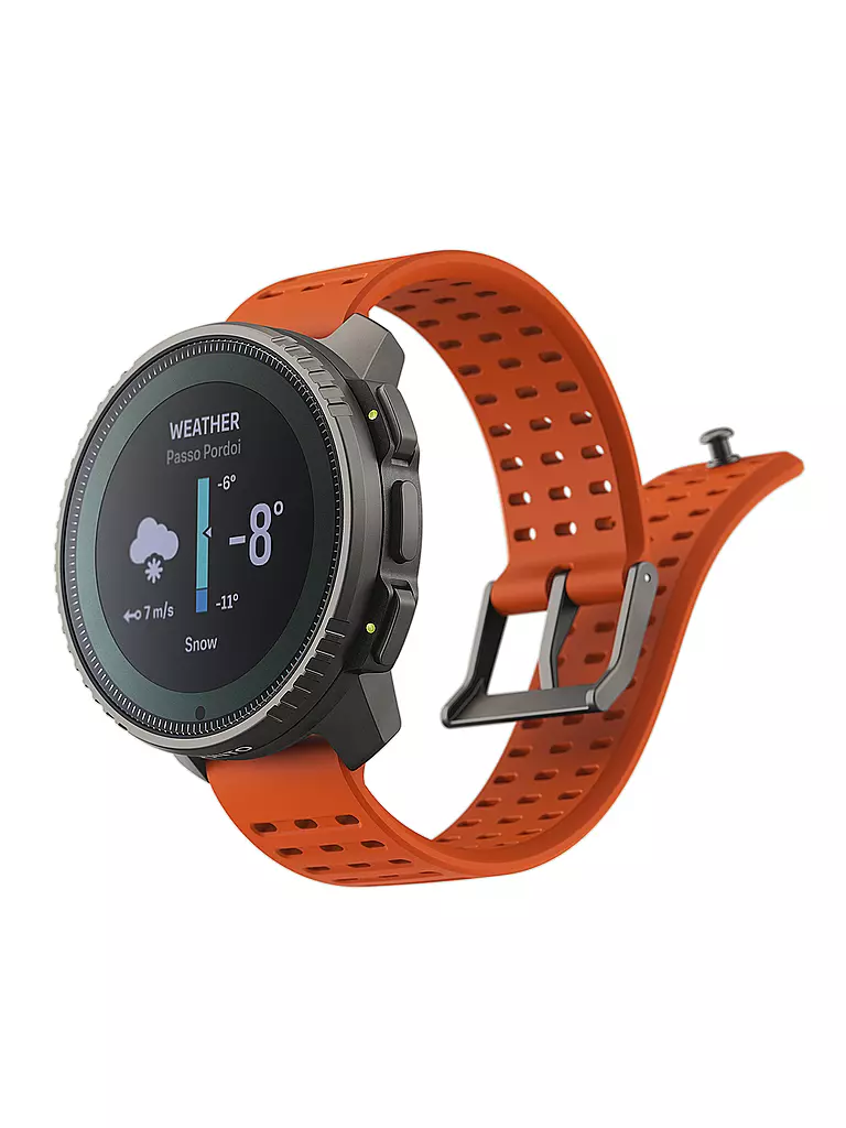 SUUNTO GPS Multisportuhr Suunto Vertical Titanium Solar Canyon orange